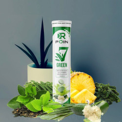 Dr. Comprimés effervescents détoxifiants Poin 7  Boisson diététique à base de plantes