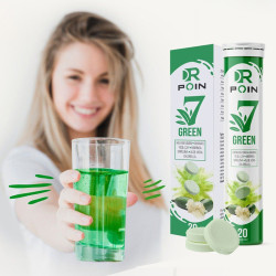 Dr. Comprimés effervescents détoxifiants Poin 7  Boisson diététique à base de plantes