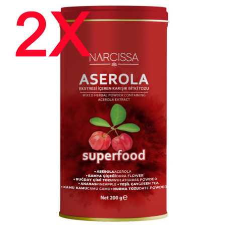 Thé détox en poudre d'acérola Narcissa - Régime