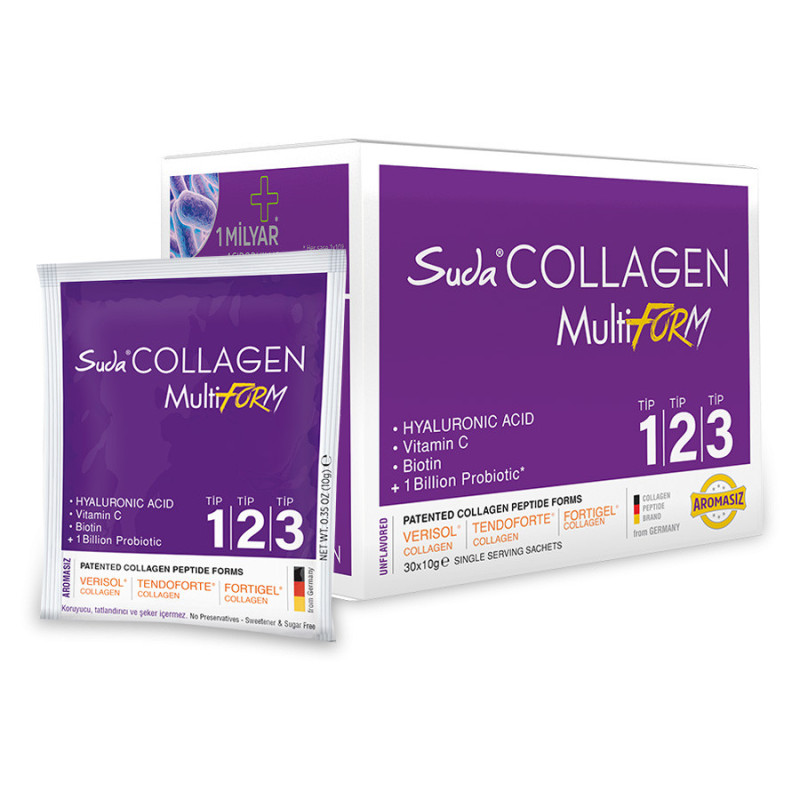 Suda Collagen Multi Form 30 Sachets TYP 1-2-3