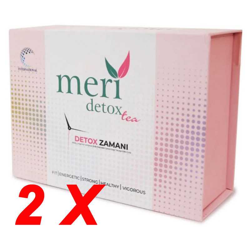 Meri Detox Tea - Thé minceur diététique, 2 boîtes
